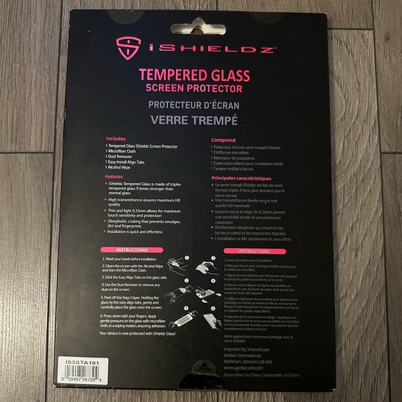 ¡SHIELDZ GLASS TEMPERED GLASS SCREEN PROTECTOR for Samsung Tab A 10.1” - Picture 2 of 2